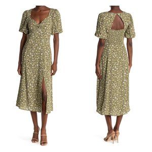 ASTR the Label Bubble Sleeve Sweetheart Dress